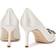 Manolo Blahnik Hangisi 70 Satin - White