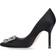 Manolo Blahnik Hangisi 105 Satin - Black