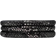 Christina Leather Bracelet - Silver/Black