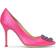 Manolo Blahnik Hangisi 105 Satin - Bright Pink