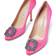 Manolo Blahnik Hangisi 105 Satin - Bright Pink