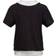 Golddigga Womens Double Plain T-shirt - Black/Grey