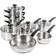 Morphy Richards Equip Cookware Set with lid 8 Parts