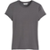 H&M Tight-Fitting Microfibre T-shirt - Dark Grey