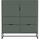 Tenzo Lipp Matt Green Chest of Drawer 118x127cm