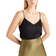 Quince Washable Stretch Silk V-Neck Cami - Black