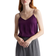 Quince Washable Stretch Silk V-Neck Cami - Aubergine