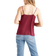 Quince Washable Stretch Silk V-Neck Cami - Burgundy