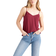 Quince Washable Stretch Silk V-Neck Cami - Burgundy