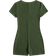 Shein EZwear Notched Neck Rib Knit Unitard Romper - Army Green