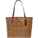 Coach City Tote In Signature Canvas - Gold/Khaki Saddle 2