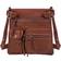 Scarleton Ultra Soft Multi Pocket Crossbody Handbag - Brown