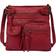 Scarleton Ultra Soft Multi Pocket Crossbody Handbag Medium - Red