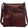 Scarleton Ultra Soft Multi Pocket Crossbody Handbag Medium - Burgundy