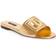 Dolce & Gabbana Bianca DG Flat Slide - Oro 1