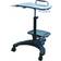 AIDATA Ergonomic Sit-Stand Mobile Laptop Cart Work Station with Printer Shelf