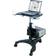 AIDATA Ergonomic Sit-Stand Mobile Laptop Cart Work Station with Printer Shelf