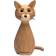 Spring Copenhagen Brave Cat Oak Dekorationsfigur 24cm