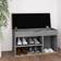 vidaXL With Cushion concrete grey Skostativ 80x47cm