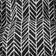 Pillow Perfect Herringbone Night Chair Cushions Black (48.3x48.3)