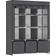 Homcom 850-210V00CG Dark Grey Wardrobe 125x162.5cm