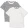 Tommy Hilfiger Print T-shirt 2-pack - Desert Sky Breton/White (UK0UK00052-0XE)