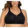 Curvy Couture Cotton Luxe Unlined Wireless Bra - Black On Black