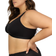 Curvy Couture Cotton Luxe Unlined Wireless Bra - Black On Black