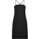 Only Abba Strap Slim Slit Dress - Black