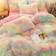 MorroMorn Faux Fur Luxury Duvet Cover Multicolour (228.6x228.6cm)