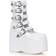 Ellie Shoes 5" Chunky Platform - White