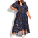 Avenue Val Dress Plus Size - Blue Zebra