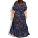 Avenue Val Dress Plus Size - Blue Zebra