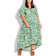 Avenue Val Dress Plus Size - Green Geo