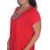White Mark Fenella Top Plus Size - Red