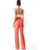 Alice + Olivia Willis Pajama Pant With Piping - Bright Coral