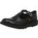 Kickers Kid's T-Bar Leather Shoes - Black