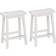 Amazon Basics Solid Wood Saddle-Seat Bar Stool 61cm 2pcs