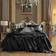 CozyLux Silky Bed Sheet Black (259.1x228.6cm)