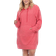 White Mark Women’s Hoodie Sweatshirt Dress Plus Size - Red