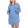 White Mark Women’s Hoodie Sweatshirt Dress Plus Size - Blue