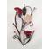 Zingz & Thingz Red and Black Ruby Candle Holder 16.3"