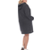 White Mark Women’s Hoodie Sweatshirt Dress Plus Size - Charcoal