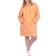 White Mark Women’s Hoodie Sweatshirt Dress Plus Size - Orange
