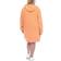 White Mark Women’s Hoodie Sweatshirt Dress Plus Size - Orange