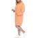White Mark Women’s Hoodie Sweatshirt Dress Plus Size - Orange