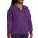 Just My Size Women's Zip-Up Fleece Hoodie Plus Size - Violet Splendor Heather