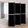 vidaXL 5-Panel Black Room Divider 249.9x220cm