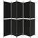 vidaXL 5-Panel Black Room Divider 249.9x220cm