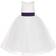 Ekidsbridal Junior Floral Lace Flower Girl Christening Baptism Dress - Ivory/Purple